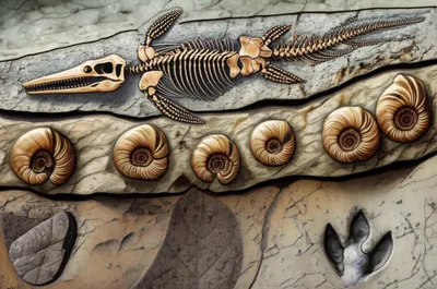 Illustration fossils - Image 1