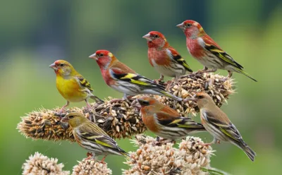 Illustration finches