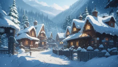 Illustration snowy - Image 1