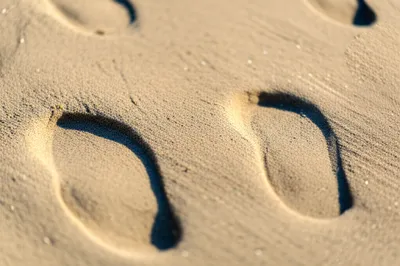 Illustration footsteps