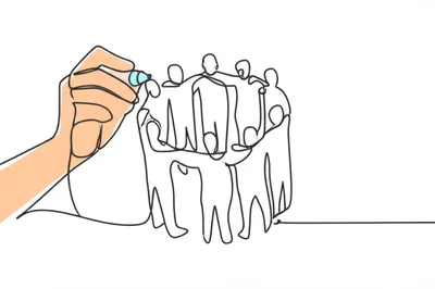 Illustration circumscribing