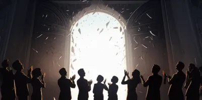 Illustration knocking - Image 1