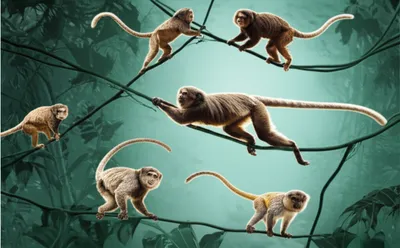 Illustration monkeys - Image 1