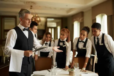 Illustration headwaiter