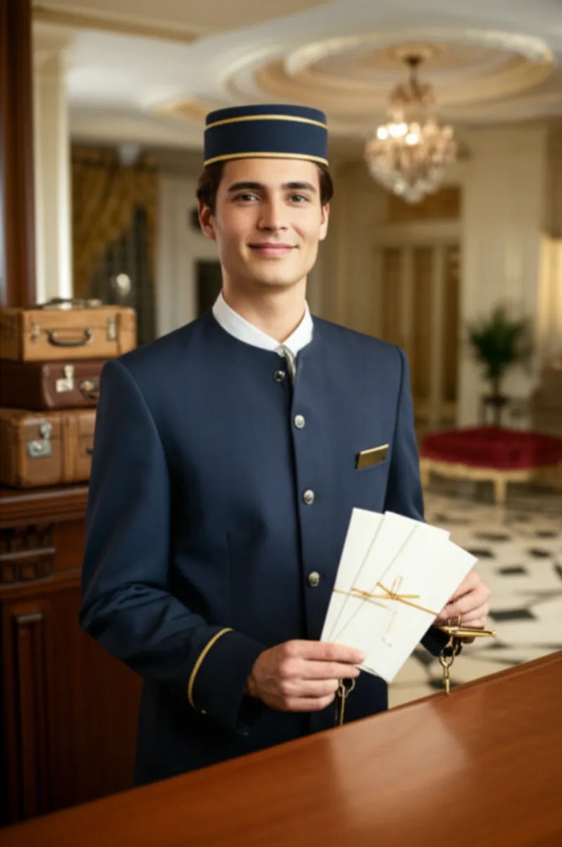 Ilustración visual de chasseurs: Botones de hotel - Imagen 1