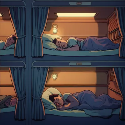 Illustration couchettes - Image 1