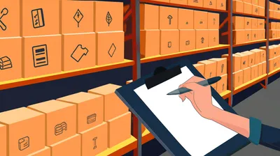 「inventoried」の視覚的なイラスト - 在庫を調べる, 棚卸しをする