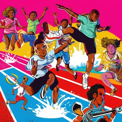 Illustration jumping - Image 1