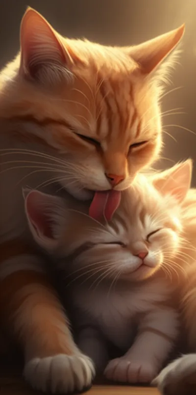 Illustration nuzzled - Image 1