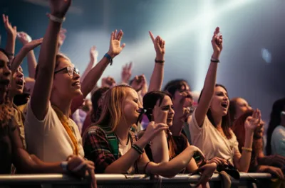 Illustration concertgoers