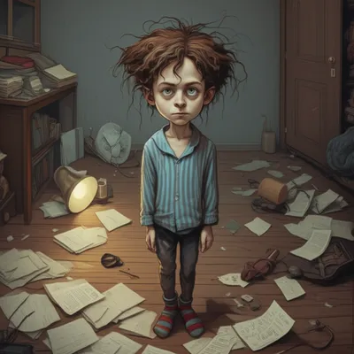 Illustration dishevelled - Image 1