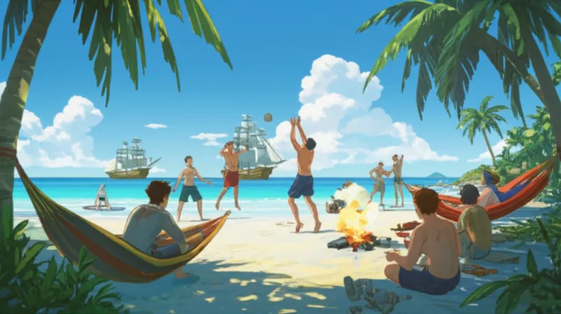 Illustration visuelle de banyan: Excursion à terre, sortie à terre - Image 1