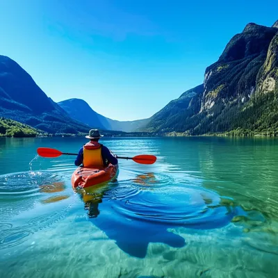 Illustration kayaking