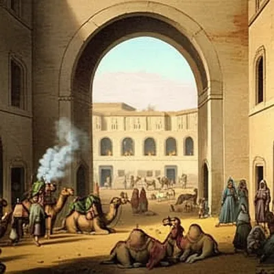 Illustration caravanserai - Image 1