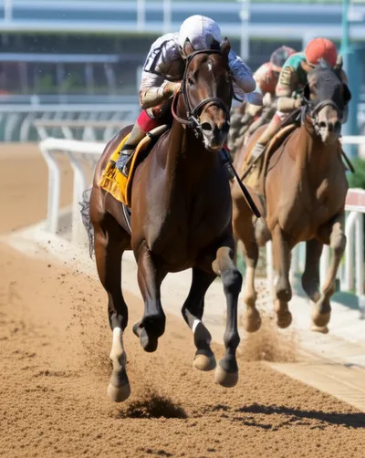 Illustration racehorse