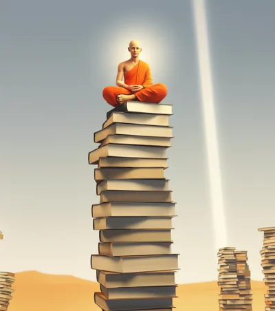 Illustration monk - Image 1