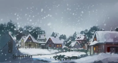 Illustration snowfall - Image 1