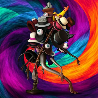 Illustration hatstand - Image 1