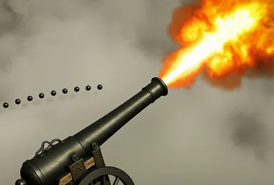 Illustration cannonballs