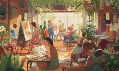 Illustration bohemia