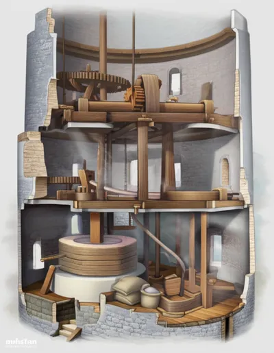 Illustration windmill - Image 1