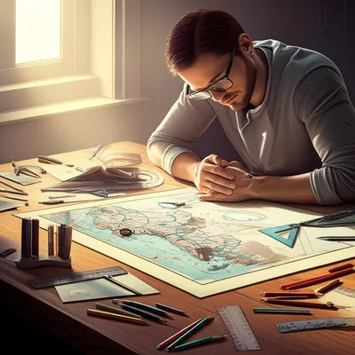 Illustration cartographer
