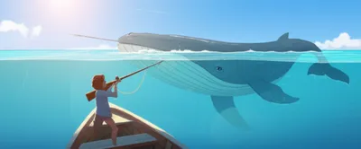 Illustration harpooning