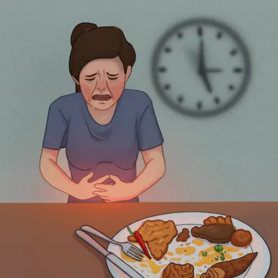 Illustration indigestion