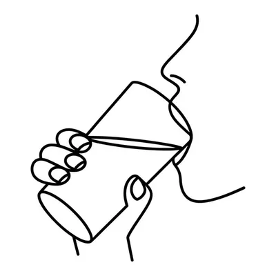 Illustration drinking