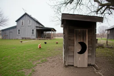 Illustration outhouses - Image 1
