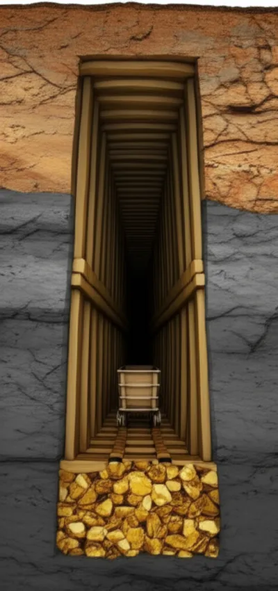 Illustration mineshaft