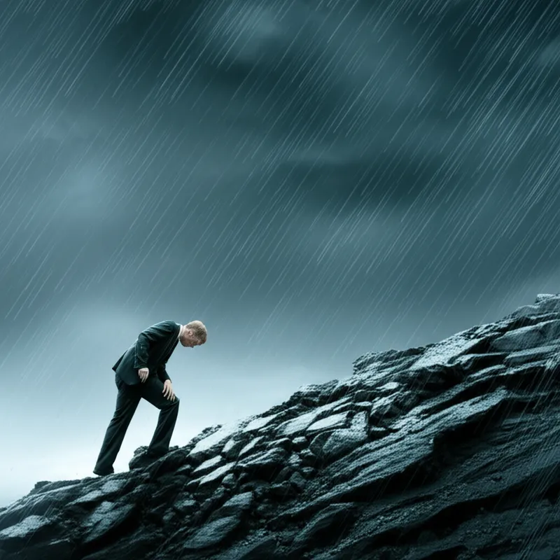 Ilustración visual de la palabra "suffering" - Sufrir, padecer