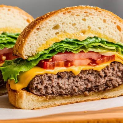 Illustration cheeseburger