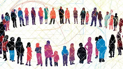 Illustration mingling - Image 1