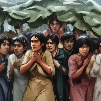 Illustration huddled - Image 1