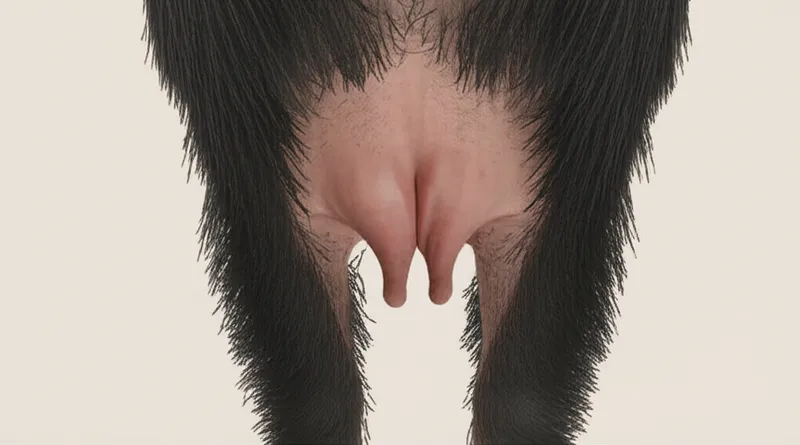 单词"rudimentary"的视觉插图 - 乳头的雏形
