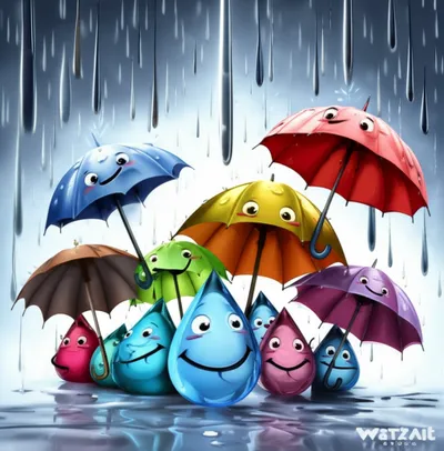 Illustration raincoats - Image 1