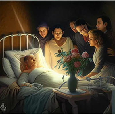 Illustration deathbed - Image 1