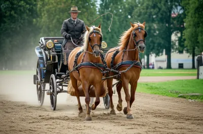 Illustration horsedrawn - Image 1