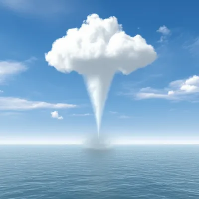 Illustration waterspouts