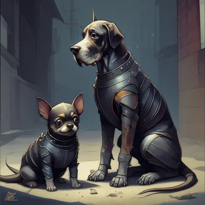 Illustration dogs - Image 1