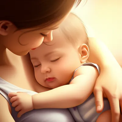 Illustration cradling - Image 1