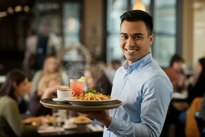 Illustration waitress - Image 1