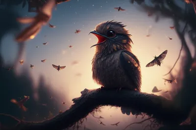 Illustration nightjar