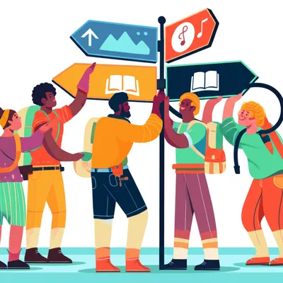 Illustration signpost - Image 1