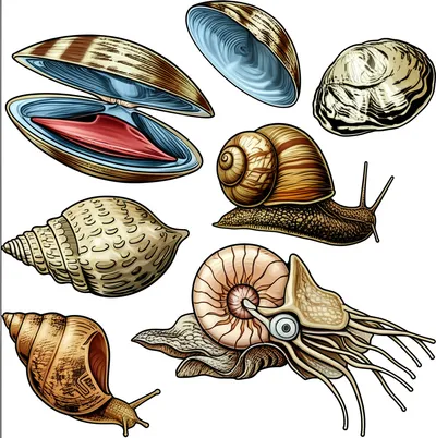 Illustration mollusk