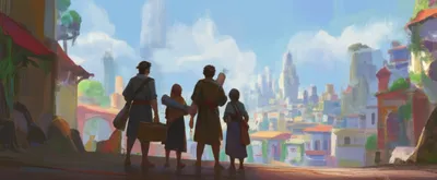 Illustration pilgrims - Image 1