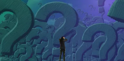 Illustration dumbfounded