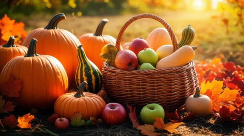 Illustration visuelle du mot « harvest » - Automne