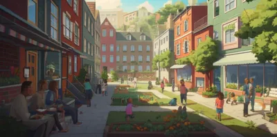 Illustration neighbourhoods - Image 1